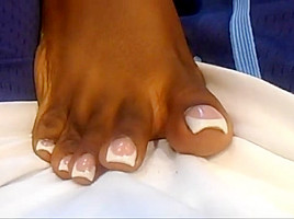 Brittney french pedicure