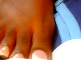 Brittney french pedicure