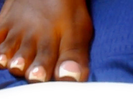 Brittney french pedicure