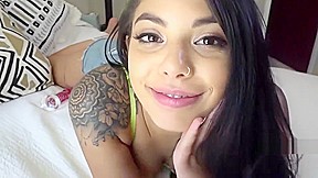 Bro teaches step-sister how to deep throat &amp_ many more- POV HOTTEST BRO SIS