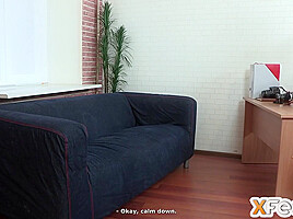 Brunette With Chin Dimple Spreads Legs For The Porn Age