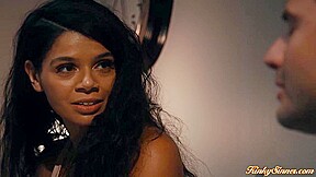Brunette latina seducing then fucking her ex boyfriend