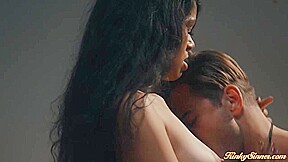 Brunette latina seducing then fucking her ex boyfriend