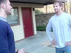 Bulky man catches Anthony sneaking