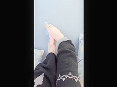 Bunni Gives Toy A Footjob & Kicks It Around!