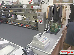 Busty Amateur Blonde Babe Gets Railed At The Pawnshop