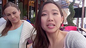 Busty Asian teen 18+ Has Lesbian Sex With Amazing Pornstar