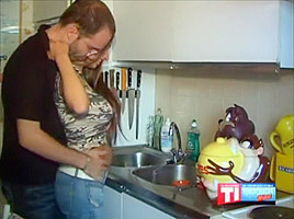Busty French Arab Amateur moans as she gets it
