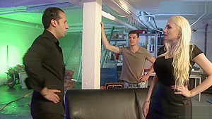 Busty French Slut Tag Teamed By Step daddy And His Step son