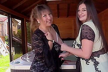 Busty Lesbian Milfs Have Fun