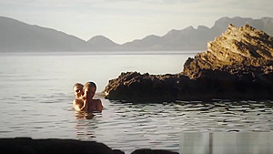Busty czech teen 18+ fucked in the ocean by her lover