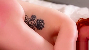 Busty ginger teen 18+ got fucked in doggy