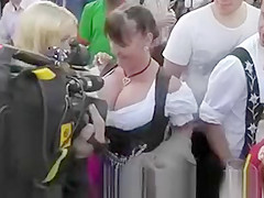 Busty girl oktoberfest