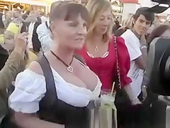 Busty girl oktoberfest