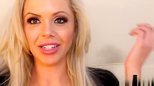 Busty pornstar rubbing
