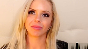 Busty pornstar rubbing