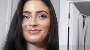 Busty stepsister sucks massive cock