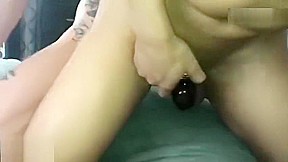 CagedJock bareback threesome