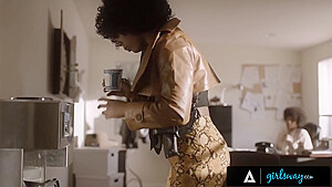 Cali Caliente And Misty Stone - Horny Detective Bangs Her Cop Partner