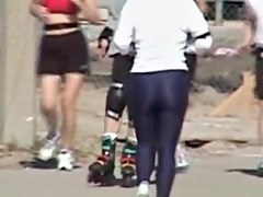 Candid ass video with the participation of running amateur 01ze