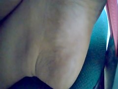 Candid dirty soles college feet in flip-flops