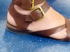 Candid feet