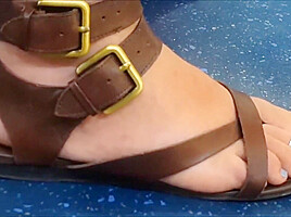 Candid feet