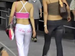 Candid jeans and short sexy shorts of slender teens 18+ DMP-01