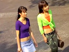 Candid jeans and short sexy shorts of slender teens 18+ DMP-01
