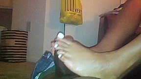 Captain Hook Oreo Black And White Cookie Toes Footjob