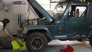 Car Mechanic With Huge Dick Gets To Fuck A Hot Petite Babe