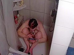 Caught In The Shower Masterbating