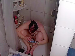Caught In The Shower Masterbating