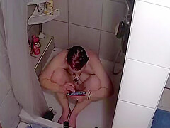 Caught In The Shower Masterbating