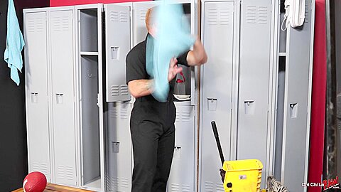 Caught Jacking In The Locker Room - Jackson Cooper & Bennett Anthony