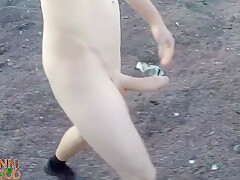 Caught! Playing Around Naked Outdoors! Epic Cumshot Of The Adrenaline Rush!!