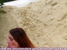 Caught at public blowjob with german skinny amateur teen 18+