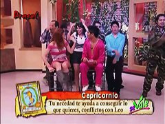 Celebrity upskirt on live tv