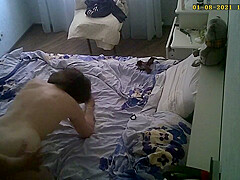 Cheating bitch wife doggy style caught on