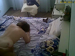 Cheating bitch wife doggy style caught on