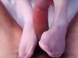 Chinese Nylon Footjob
