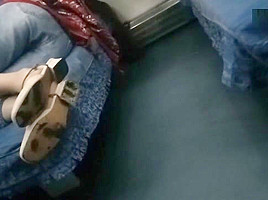 Chinese beauty on the train