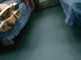Chinese beauty on the train