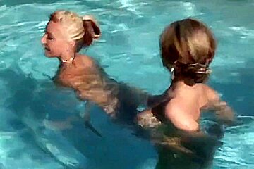 Christina model and Ellie oiled