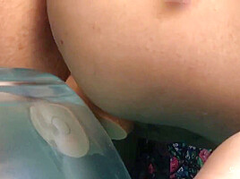 Chubby College Girl Using A Dildo