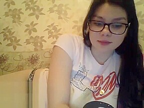 Chubby teen 18+ shows her huge boobs