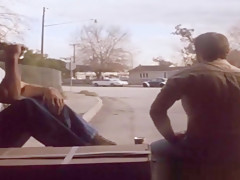 Classic homosexual studs ass bang hard in a wild threeway