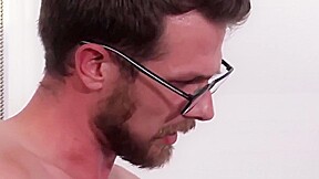 Cock hungry Step son fucked by bearded stepdaddy and his friend
