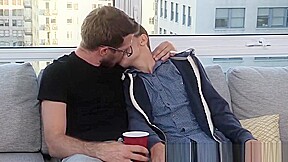 Cock hungry Step son fucked by bearded stepdaddy and his friend