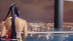 Colombian teen 18+ amateur with a big ass POV blowjob and fucked on a balcony